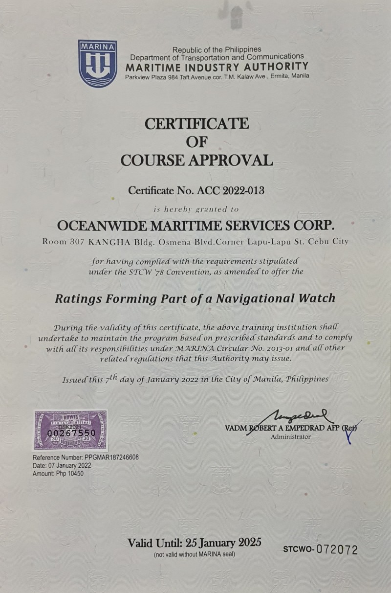 Oceanwide Maritime Services Corp.